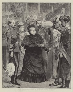 Åpningen av Imperial Institute, presenterte de indiske prinsene for dronningen
